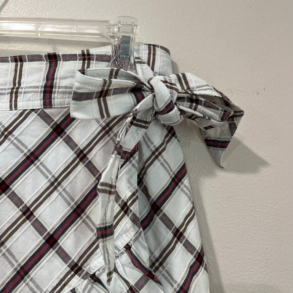Veronica Beard Plaid Memphis Ruffle Mini Skirt Size 8 - Picture 10 of 11